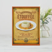 Invitation de la partie Etouffee SIGNE vintage (Debout devant)