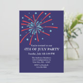 Invitation de la partie Fireworks 4 juillet (Debout devant)