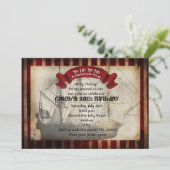 Invitation de la partie Grungy Grunge de bateau pi (Debout devant)