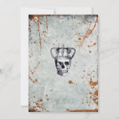 Invitation de la partie Halloween de la Couronne e (Dos)