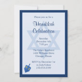 Invitation de la partie Hanoukka (Devant)