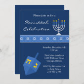 Invitation de la partie Hanoukka (Devant / Derrière)