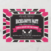 Invitation de la partie Hot Bachelorette (Devant / Derrière)