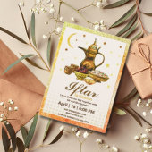 Invitation de la partie Iftar de l'aquarelle