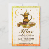 Invitation de la partie Iftar de l'aquarelle (Devant)