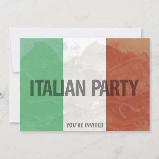 invitation de la partie italienne (Devant)