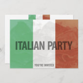 invitation de la partie italienne (Devant / Derrière)
