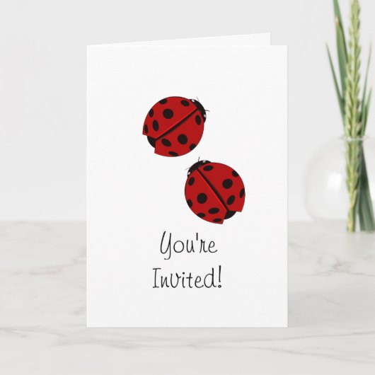 Invitation de la partie Ladybug (Devant)
