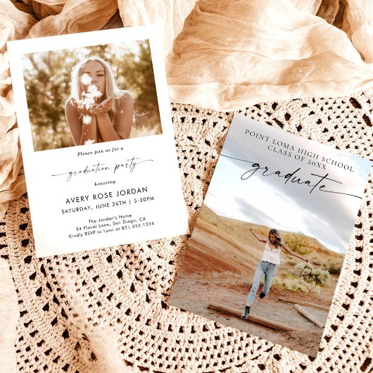 Invitation de la partie minimaliste moderne