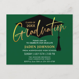 Invitation de la partie minimaliste moderne de gra