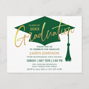 Invitation de la partie minimaliste moderne de gra