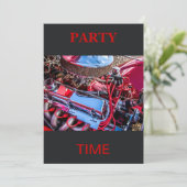 Invitation de la partie Moteur de voiture (Debout devant)