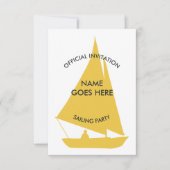 Invitation de la partie navigante sur mesure (Devant)