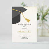 Invitation de la partie noire et or (Debout devant)