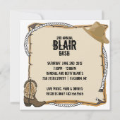 Invitation de la partie occidentale du pays (Devant)