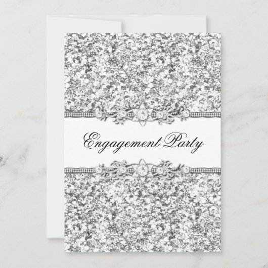 Invitation de la partie Parties scintillant et eng (Devant)