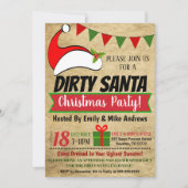 Invitation de la partie Père Noël Exchange (Devant)