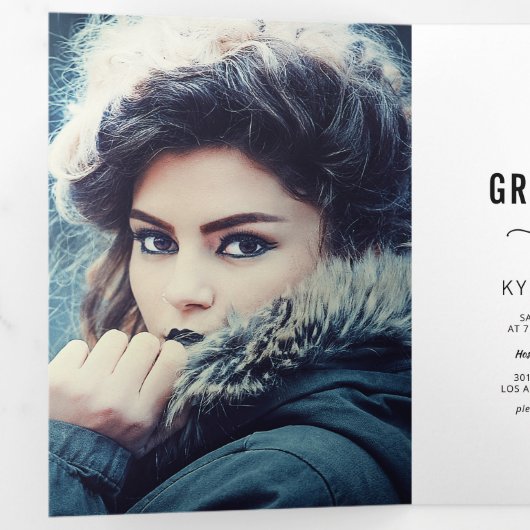 Invitation de la partie photographique de double d (Intérieur en premier)