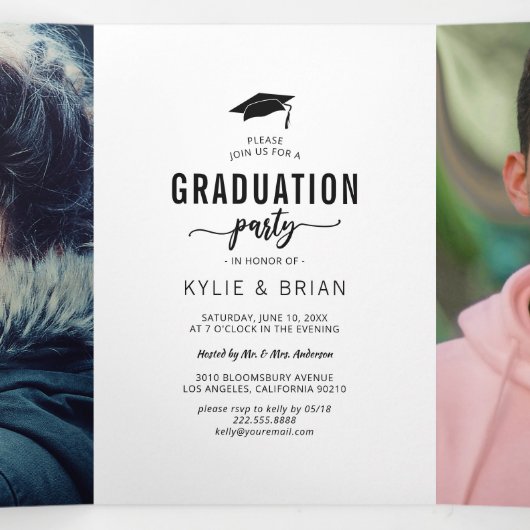 Invitation de la partie photographique de double d (Intérieur au milieu)