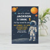 Invitation de la partie Planètes spatiales (Debout devant)