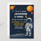 Invitation de la partie Planètes spatiales (Devant / Derrière)