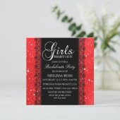 Invitation de la partie Red Sparkle/Lace (Debout devant)