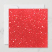 Invitation de la partie Red Sparkle/Lace (Dos)