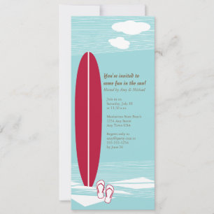 Invitation de la partie Red Surboard & Flip Flops