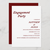 Invitation de la partie Retro Stylish (Devant / Derrière)