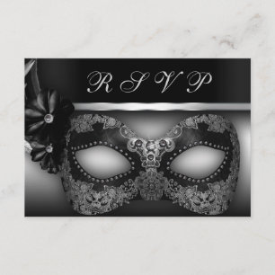 Invitation de la partie RSVP de mascarade