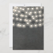 Invitation de la partie Rustic Engagement de Chalk (Dos)