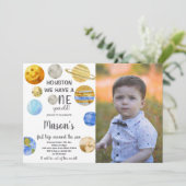 Invitation de la partie spatiale personnalisée pou (Debout devant)