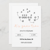 Invitation de la partie Tailgate Time (Devant / Derrière)