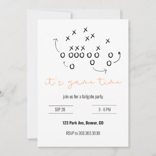 Invitation de la partie Tailgate Time
