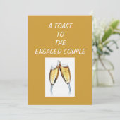 INVITATION DE LA PARTIE TOAST ENGAGEMENT (Debout devant)
