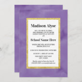 Invitation de la partie Trunk Gold White (Devant / Derrière)