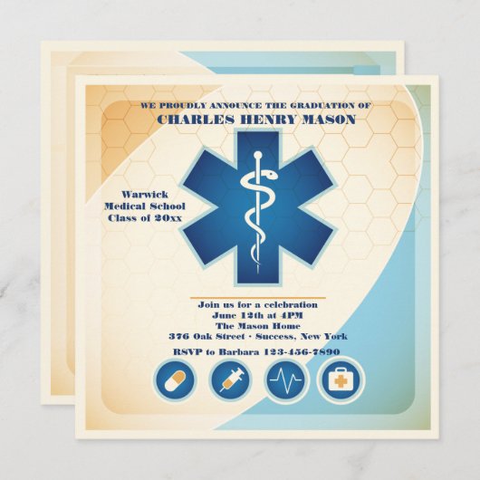 Invitation de la partie universitaire en sciences  (Devant / Derrière)