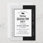 Invitation de la partie Virtual Graduation Moderne (Devant)