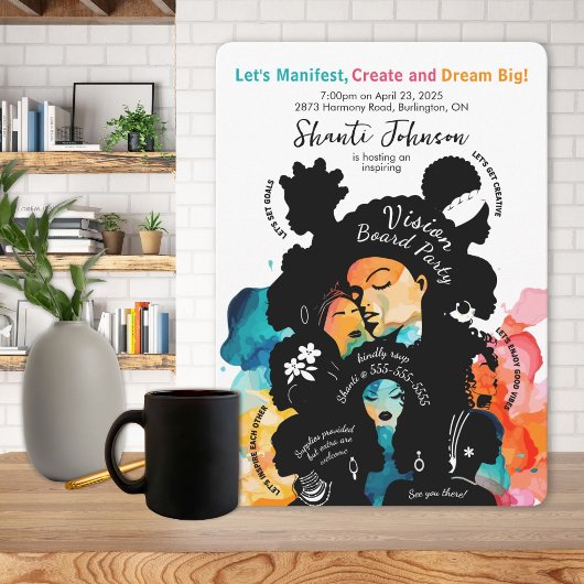 Invitation de la partie Vision Board