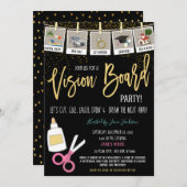 Invitation de la partie Vision Board (Devant / Derrière)
