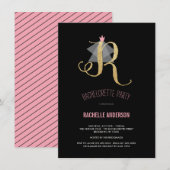 Invitation de la Parties scintillant de bacheloret (Devant / Derrière)