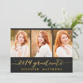 Invitation de la Parties scintillant de collage si (Debout devant)