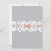 Invitation de la Parties scintillant de corail dor (Dos)