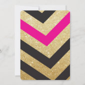 Invitation de la Parties scintillant d'or ananas B (Dos)