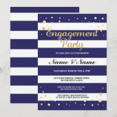 Invitation de la Parties scintillant d'or de la ma (Devant / Derrière)