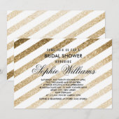 Invitation de la Parties scintillant nuptiale de F (Devant / Derrière)