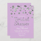 Invitation de la Parties scintillant nuptiale Lave (Devant / Derrière)