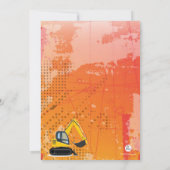 Invitation de la pelle rétro du constructeur (Dos)