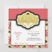 Invitation de la petite dame Carré (Dos)