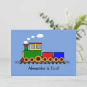 Invitation de la petite fête de train (Debout devant)